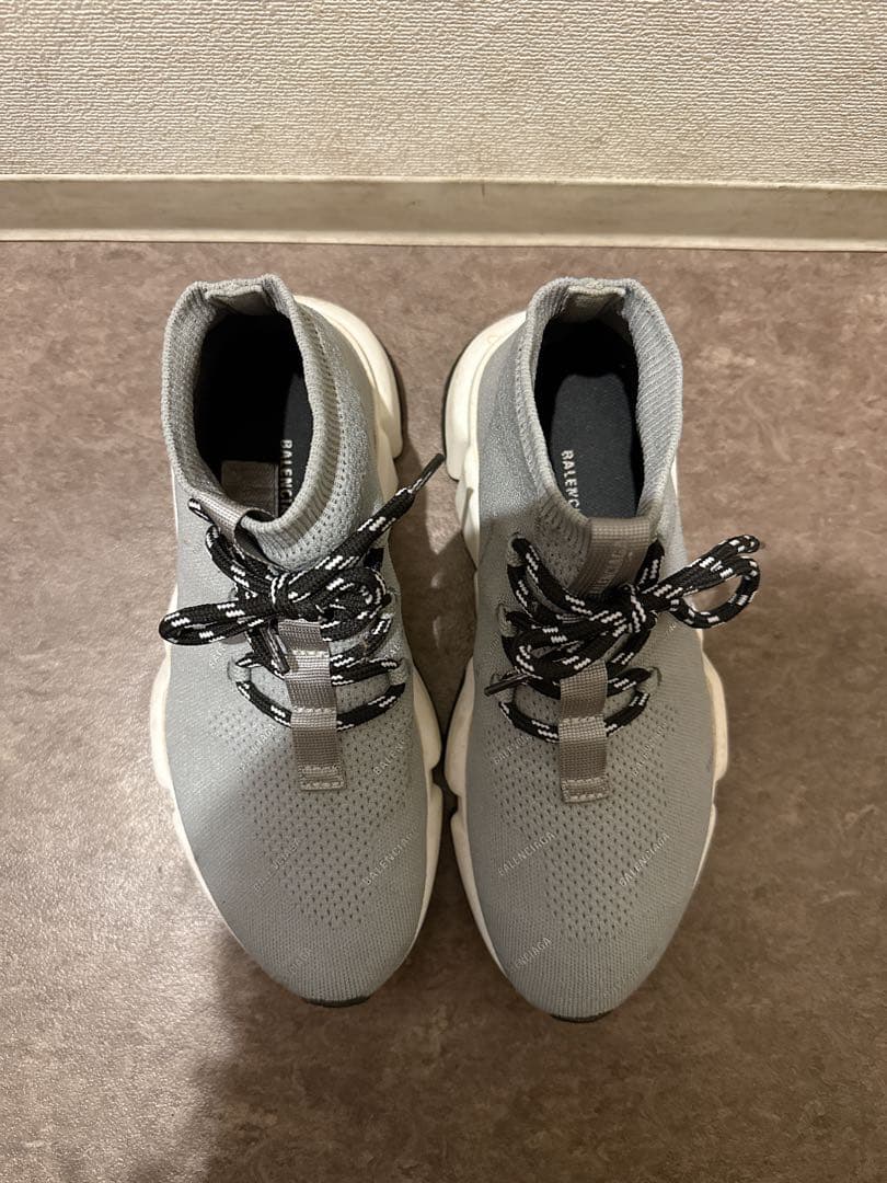 【美品】バレンシアガ　グレー ソックススニーカー 36