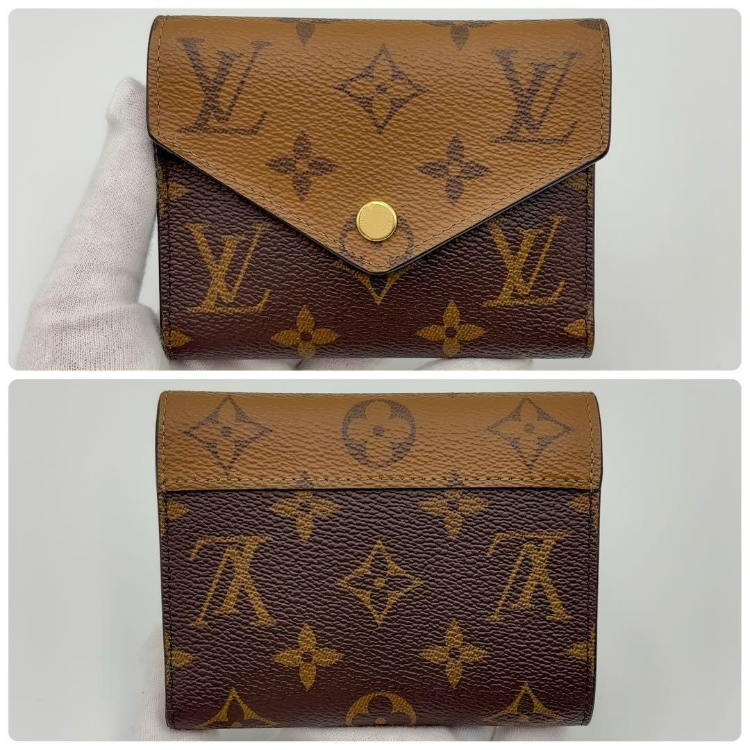 現行モデル★ルイヴィトン ヴィクトリーヌ モノグラムリバース 三つ折り財布