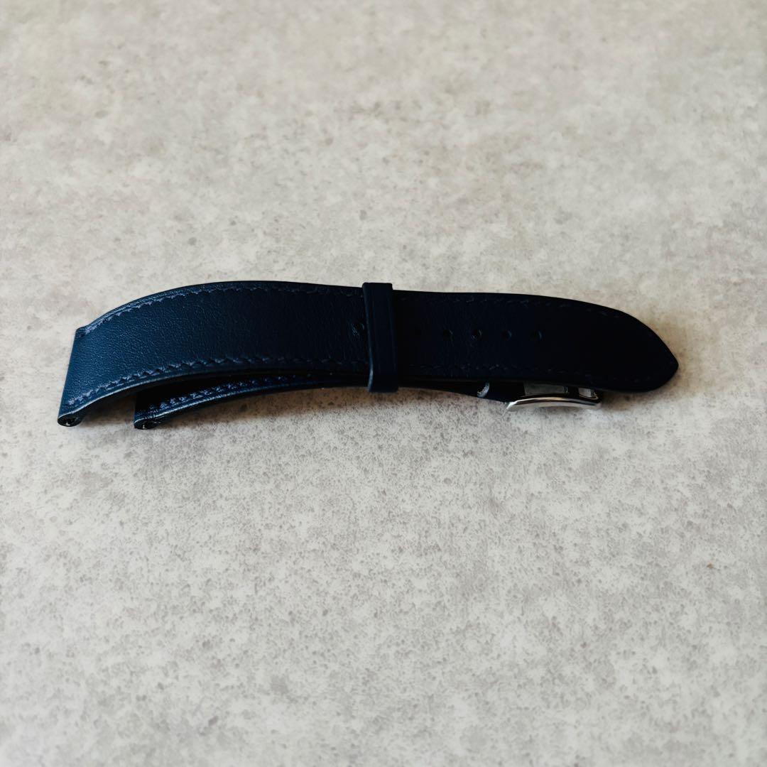 エルメス　ケープコッド　CC1.710　純正レザーベルト　ネイビー　ブラウン