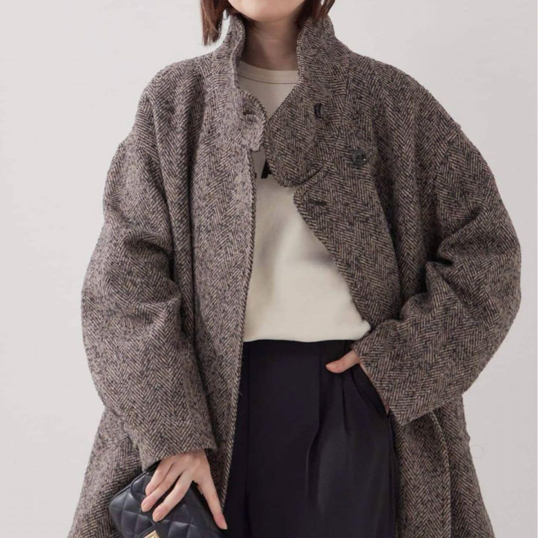 ジャーナルスタンダード　MANTECO TWEEDスタンドショートコート