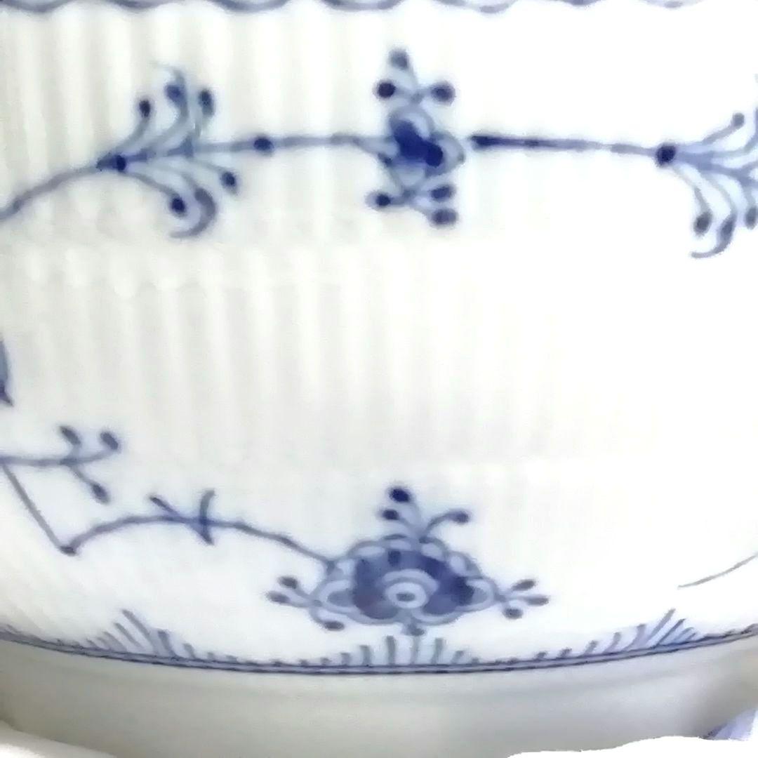 ロイヤルコペンハーゲン ボウル ハーフレース 大きい　ブルーフルーテッド