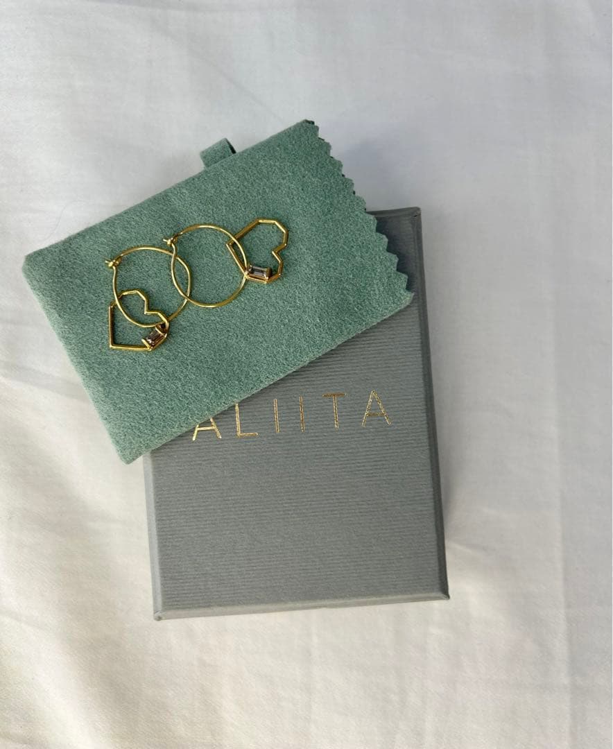 ALIITA アリータ　CORAZON アメジスト　フープピアス