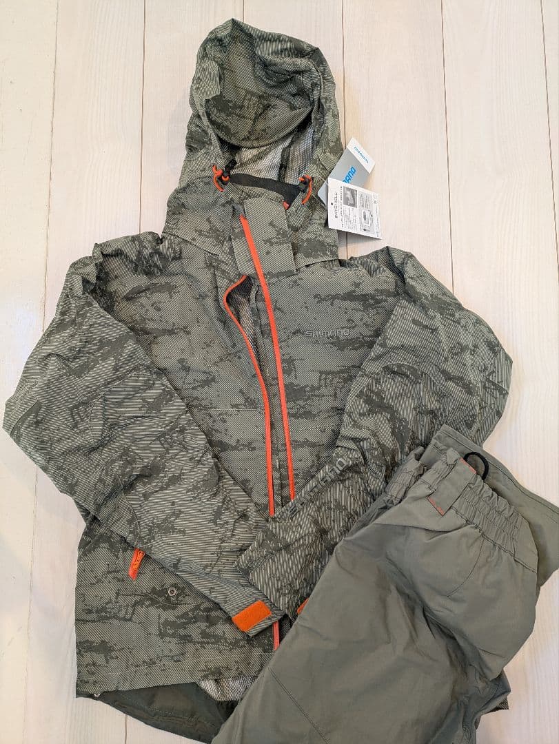 [２４時間以内発送]新品SHIMANOアドバンススーツレインウェア上下 Lサイズ