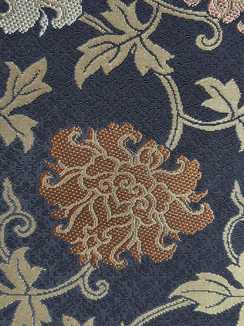 箔屋清兵衛　草木染　牡丹唐草　袋帯　正絹