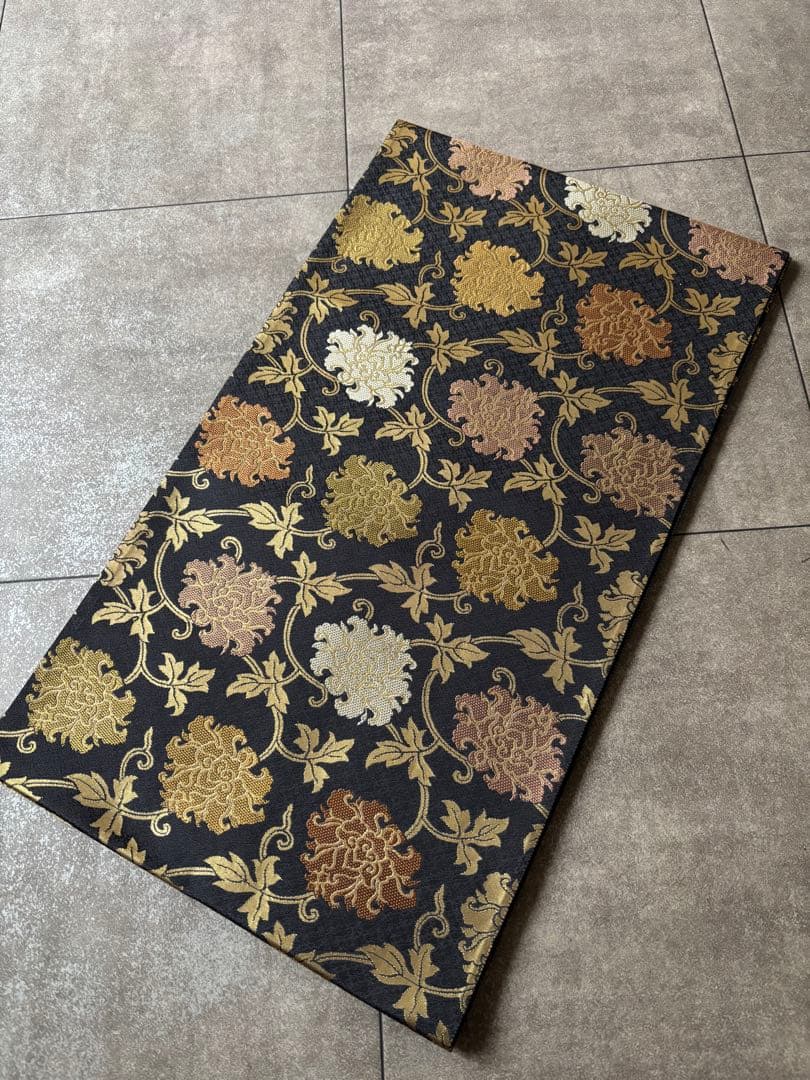 箔屋清兵衛　草木染　牡丹唐草　袋帯　正絹