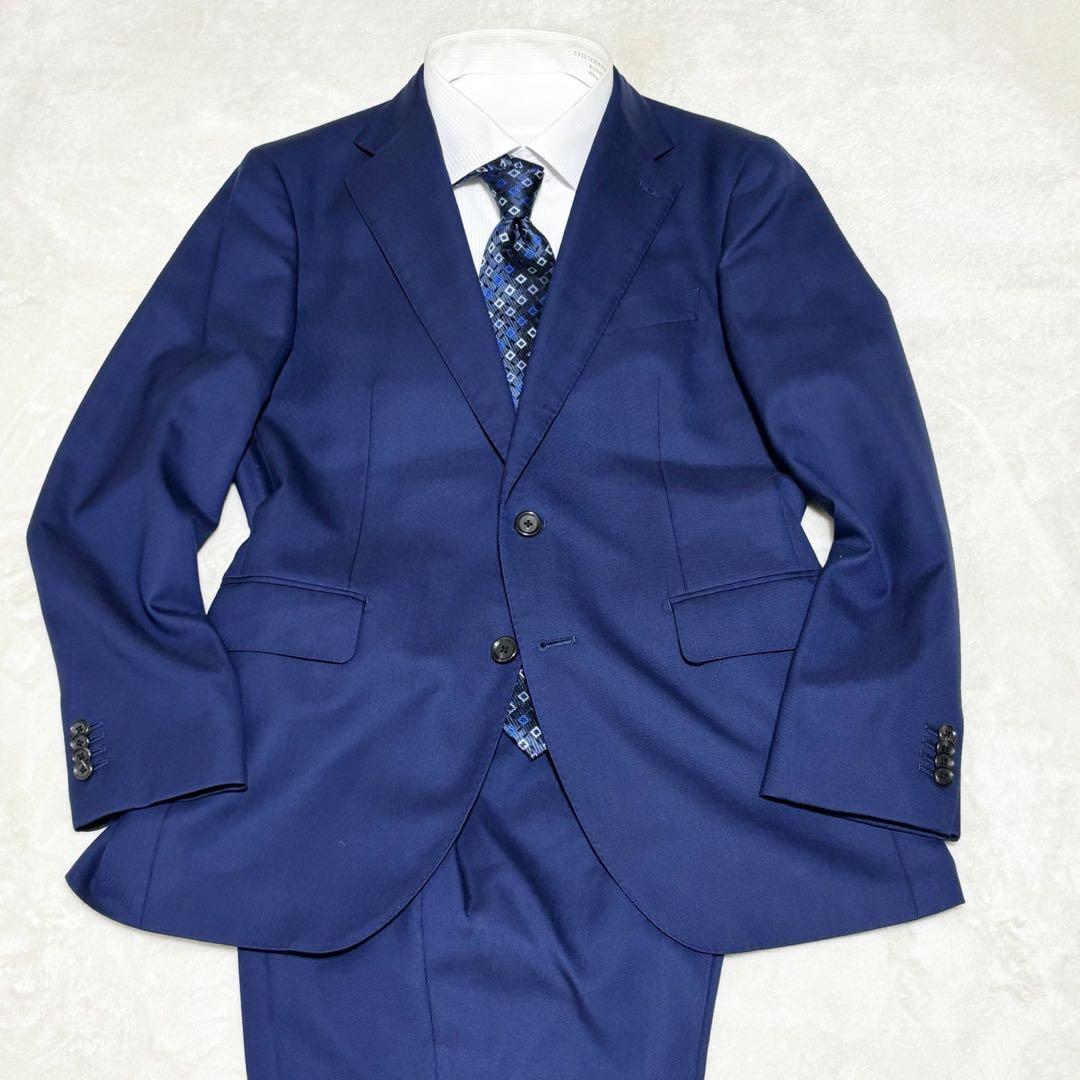 HILTON × グアベロ セットアップスーツ A5 M相当 紺色 総裏 2B