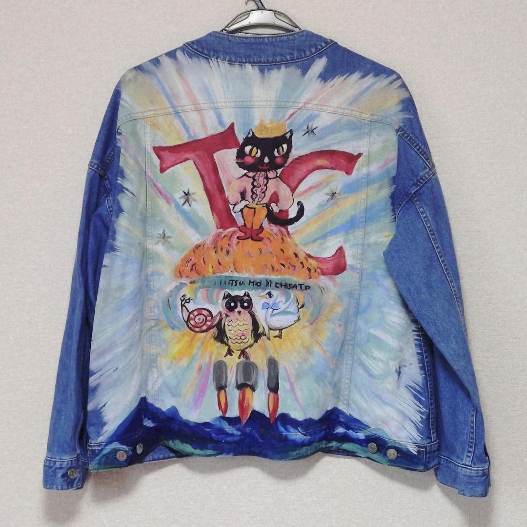 希少!! 未使用 札付き ロケット キャット デニム ジャケット 受注品