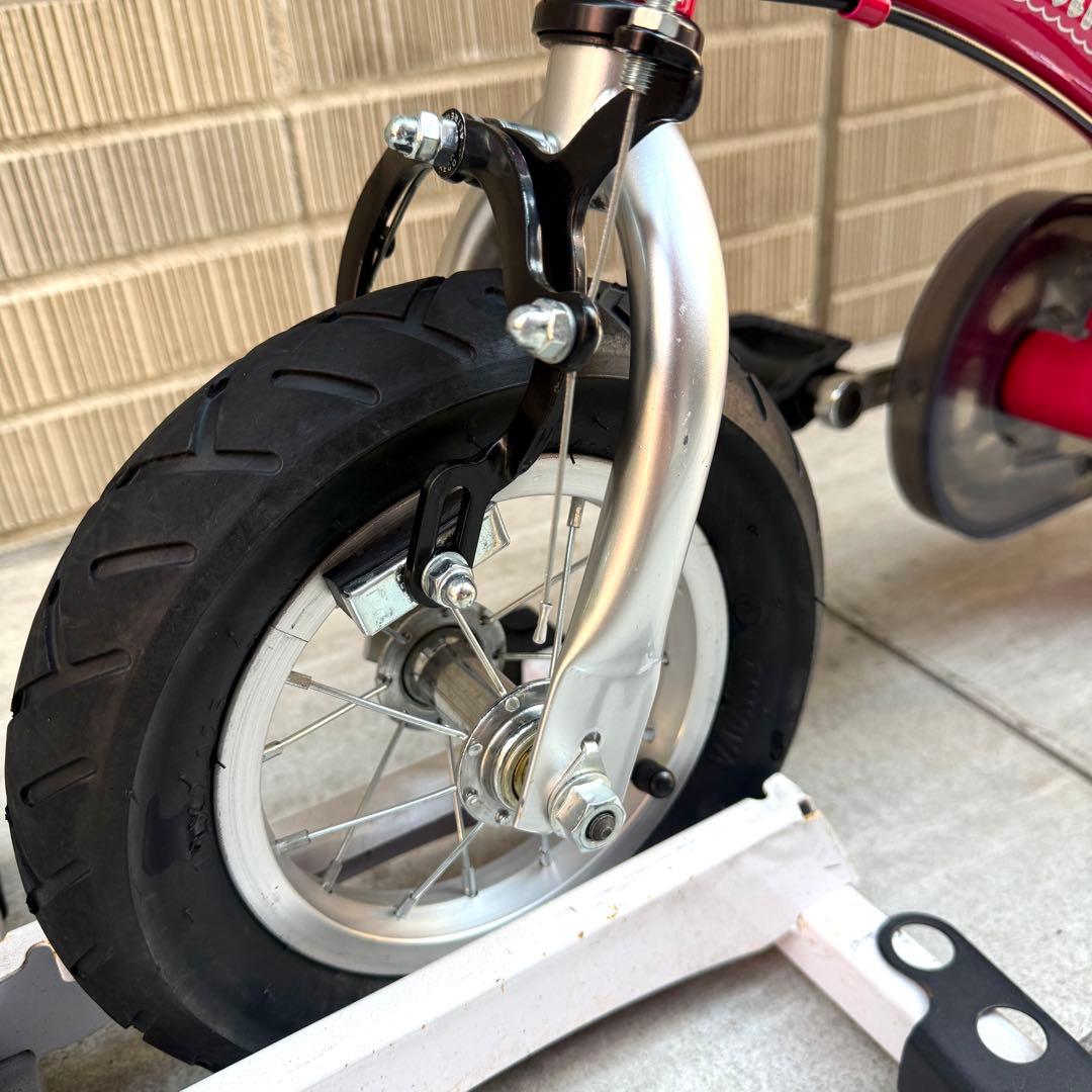 【かわいい】へんしんバイク 12インチ ピンク スタンド付　ベル付き　反射板付き