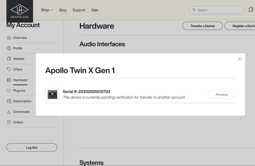 DTM・DAW Universal audio apollo twin x quad gen1