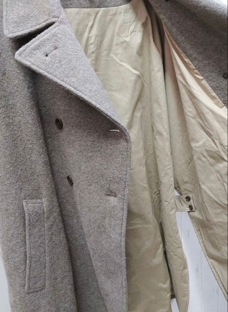 ARMEN アーメン メルトンダブルブレストケープ