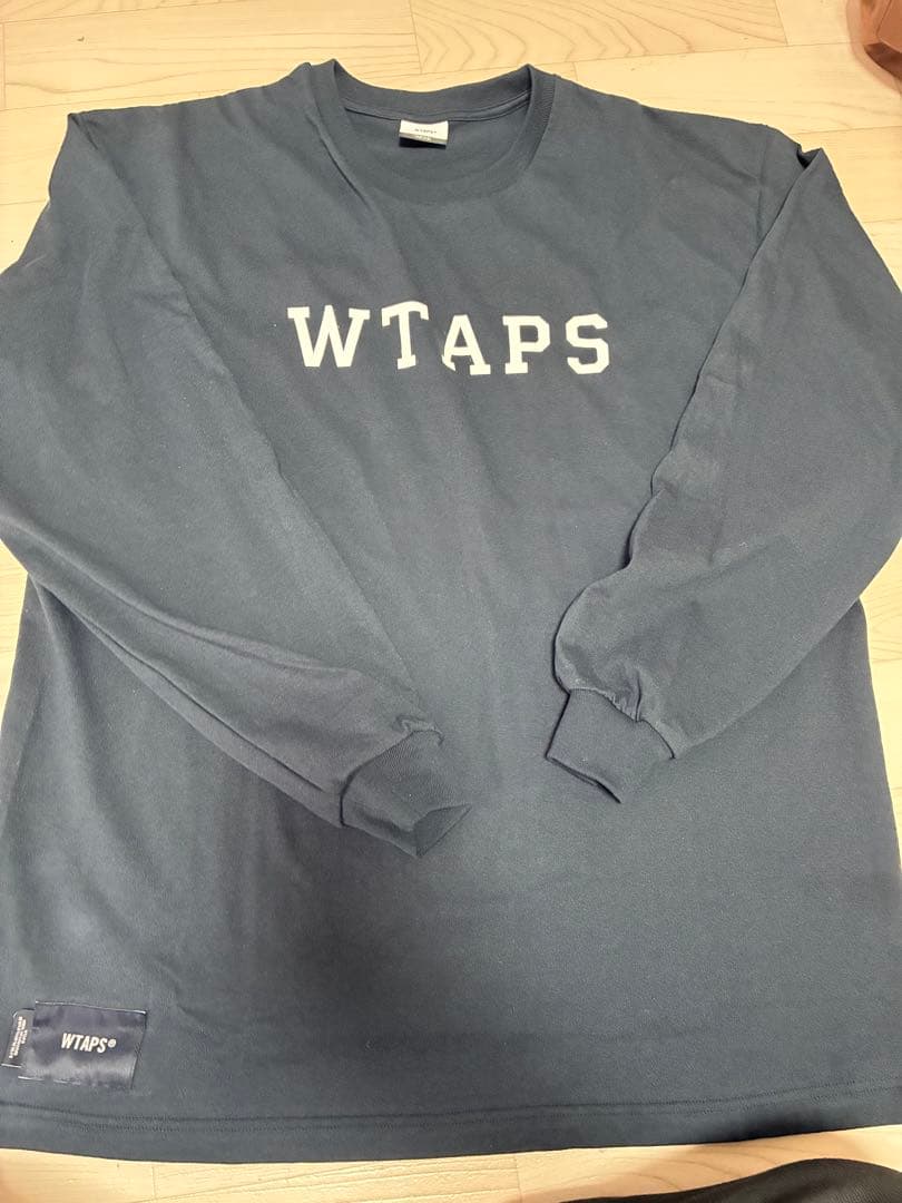 WTAPS ネイビー 長袖カットソー 01
