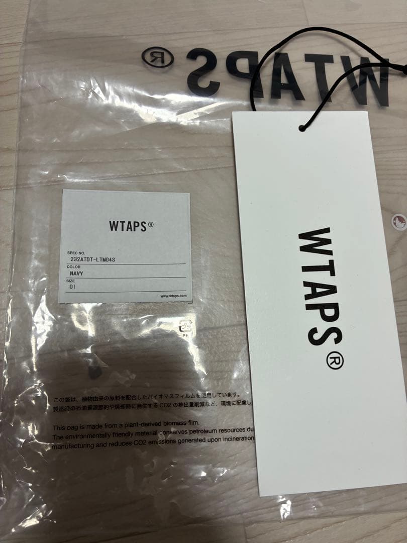 WTAPS ネイビー 長袖カットソー 01