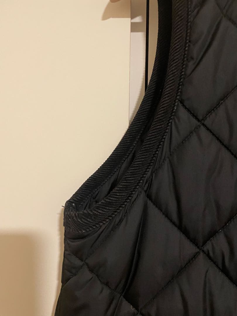 Barbour キルティングジレ BLACK