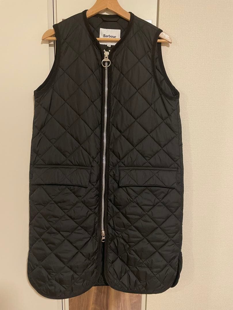 Barbour キルティングジレ BLACK