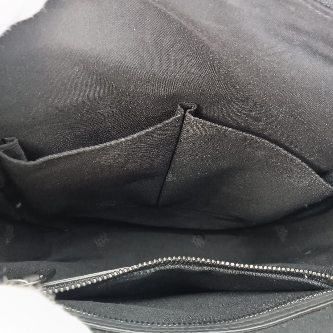 dunhill レザー ショルダーバッグ 縦長 ブラック 黒