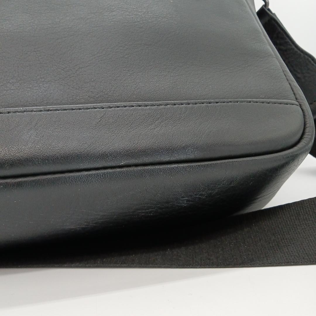 dunhill レザー ショルダーバッグ 縦長 ブラック 黒