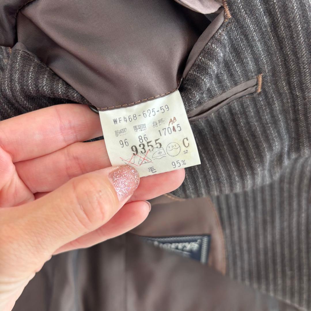 【希少】Burberry スーツ3点セット AB5 メンズ 高級スーツ