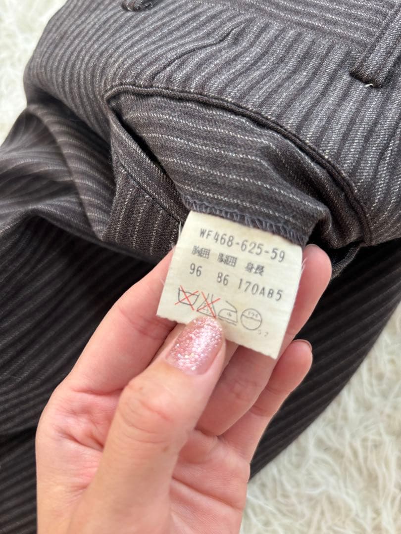 【希少】Burberry スーツ3点セット AB5 メンズ 高級スーツ