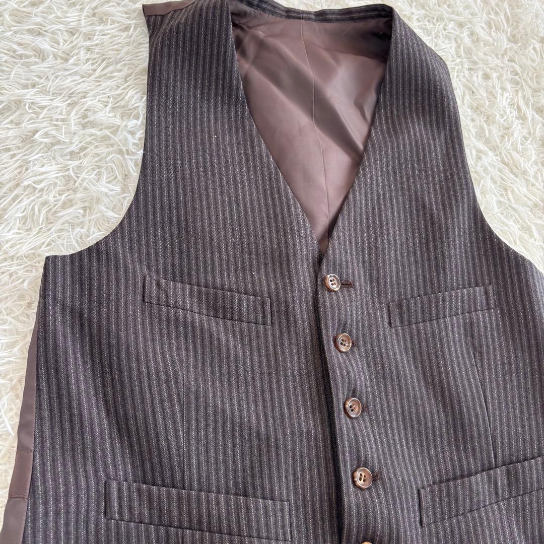 【希少】Burberry スーツ3点セット AB5 メンズ 高級スーツ