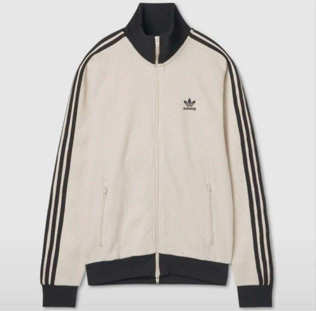 アディダス adidas ワッフル　トラックジャケット Lサイズ　ホワイト　本物