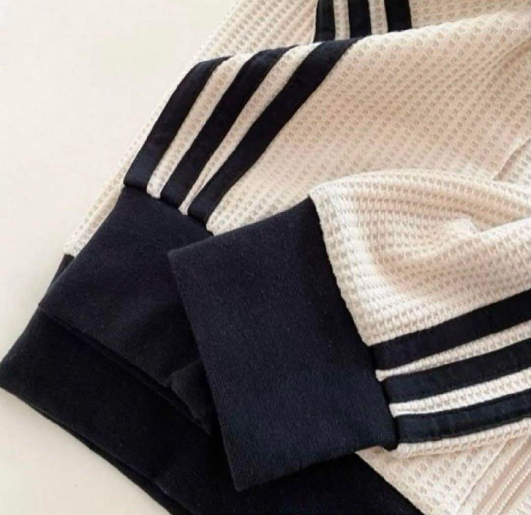 アディダス adidas ワッフル　トラックジャケット Lサイズ　ホワイト　本物