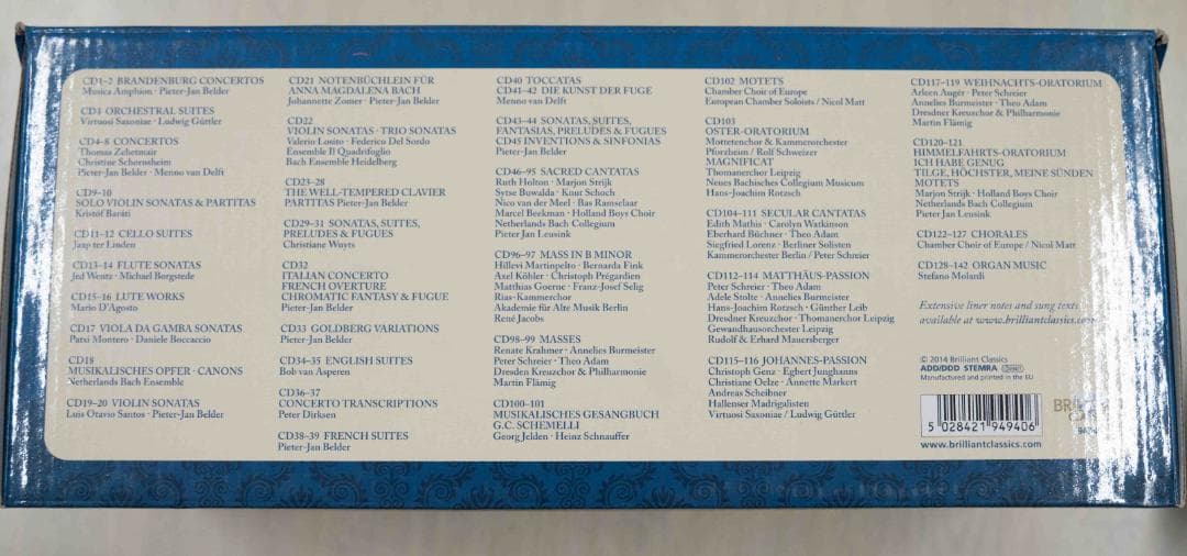 J.S. BACH Complete Edition ボックスセット