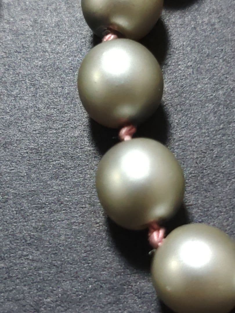 julynine ガラスパールロングネックレス