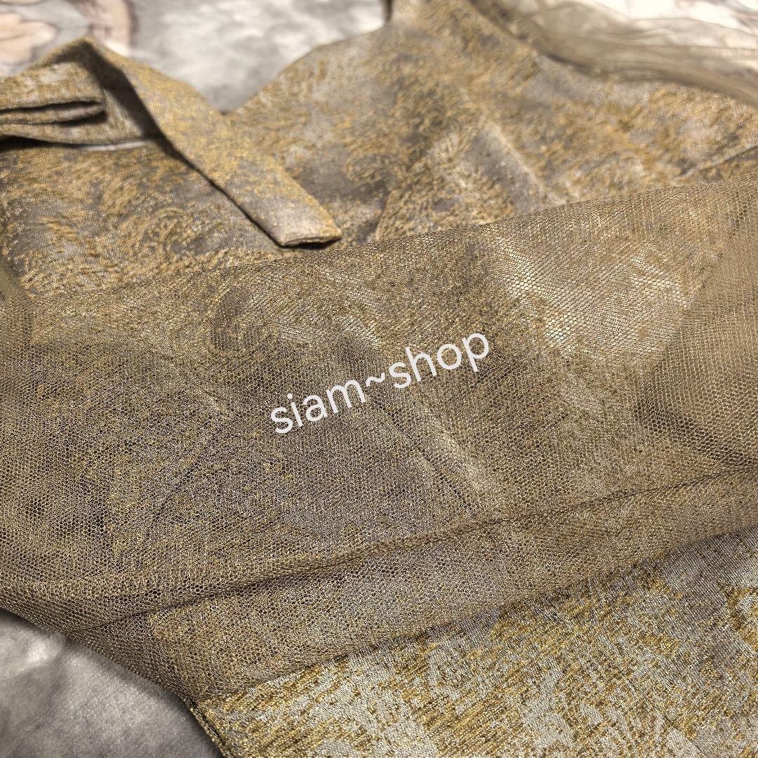 LE’RURE Shoulder ribbon jacquard dress