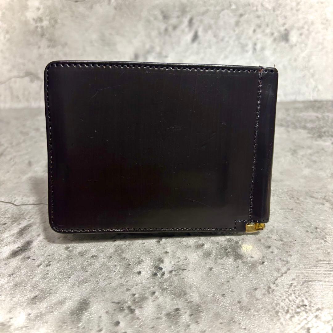 【美品！】GLEN グレンロイヤル マネークリップ ダークブラウン焦茶