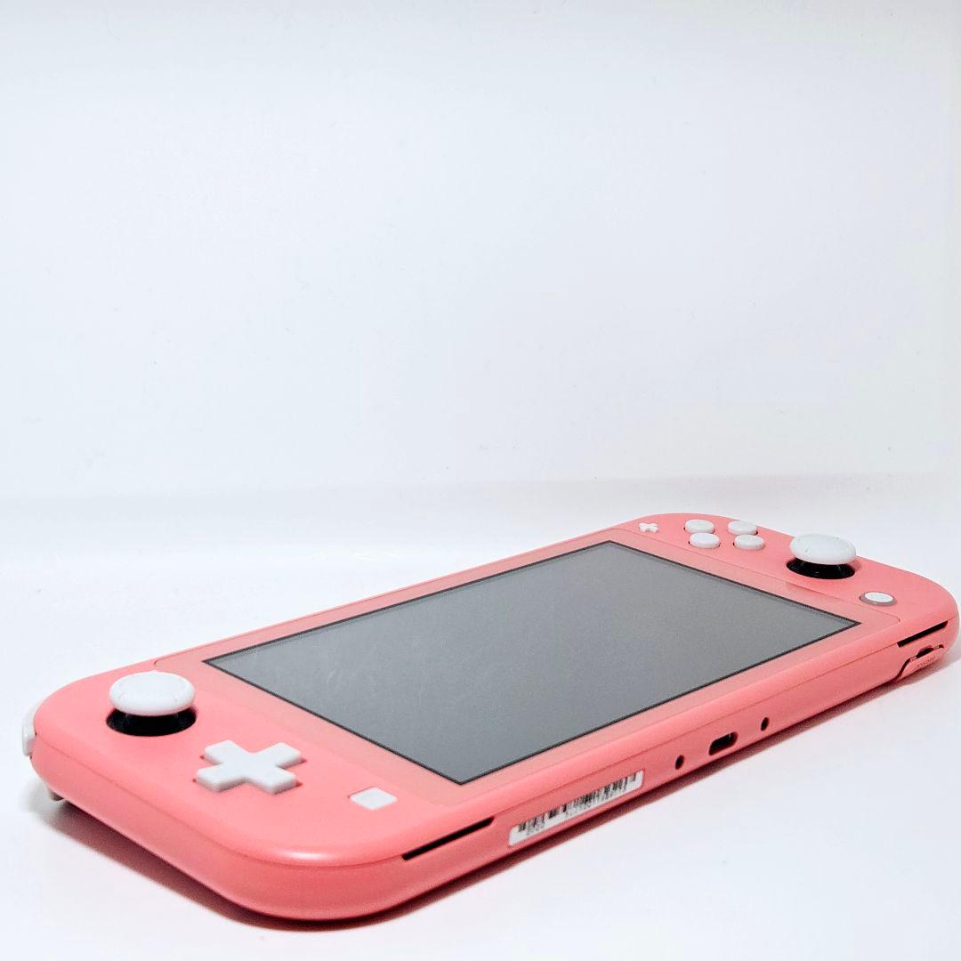 動作品【準美品】Switch lite コーラルピンク 本体 スイッチLite