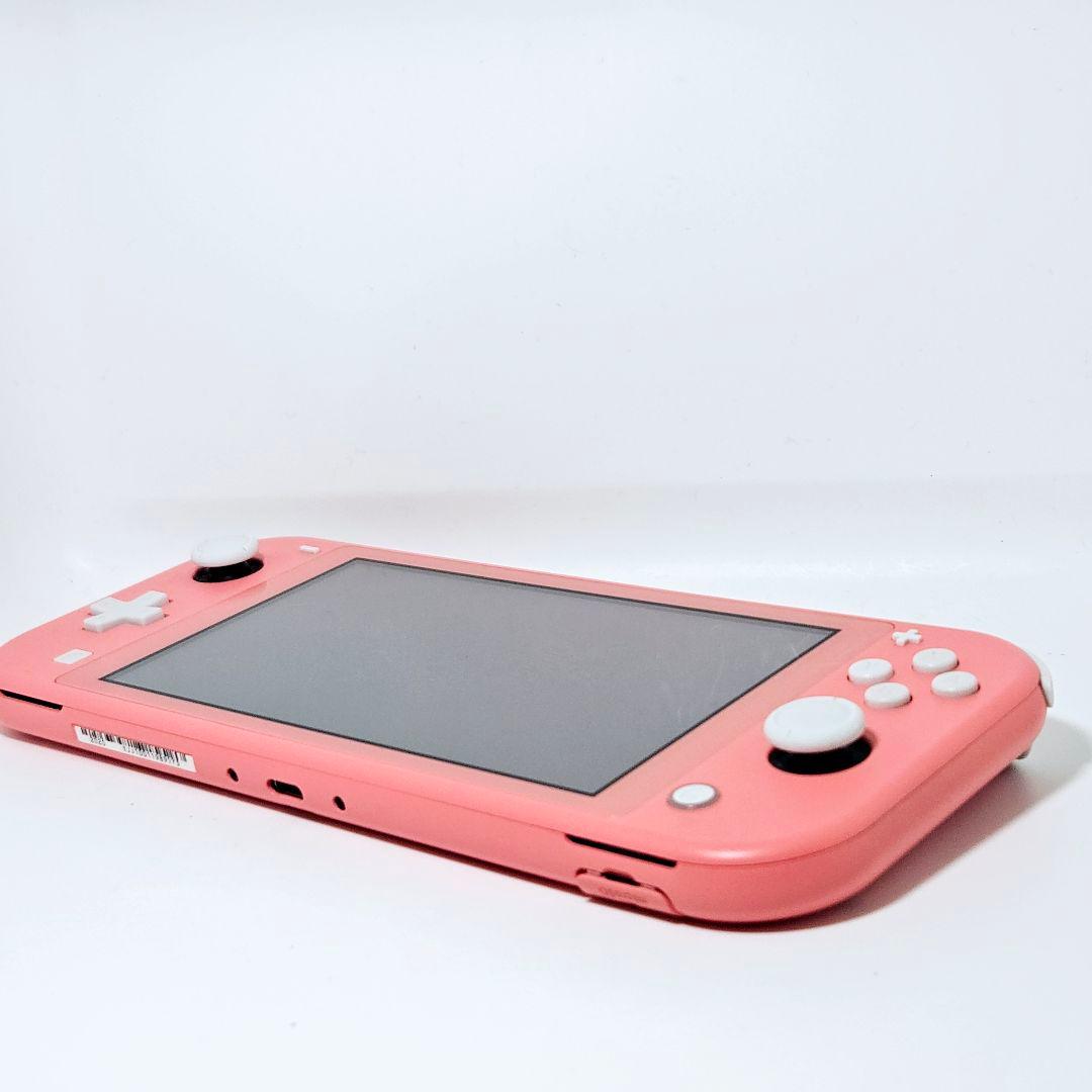 動作品【準美品】Switch lite コーラルピンク 本体 スイッチLite