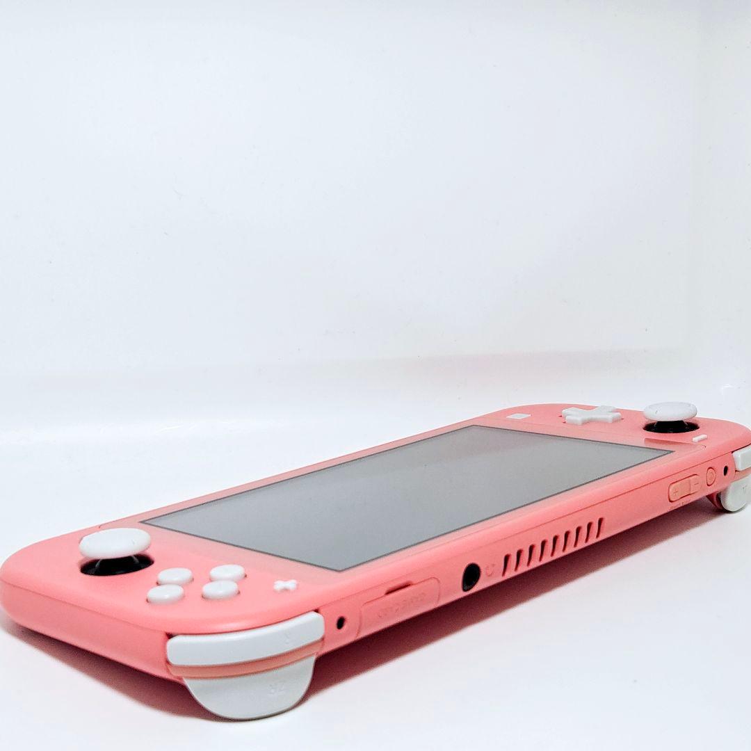 動作品【準美品】Switch lite コーラルピンク 本体 スイッチLite
