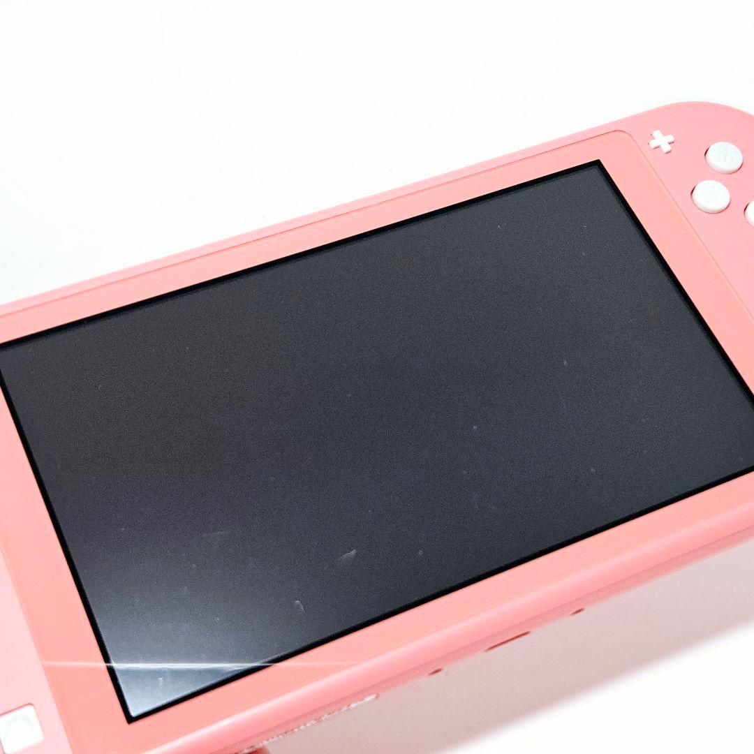 動作品【準美品】Switch lite コーラルピンク 本体 スイッチLite