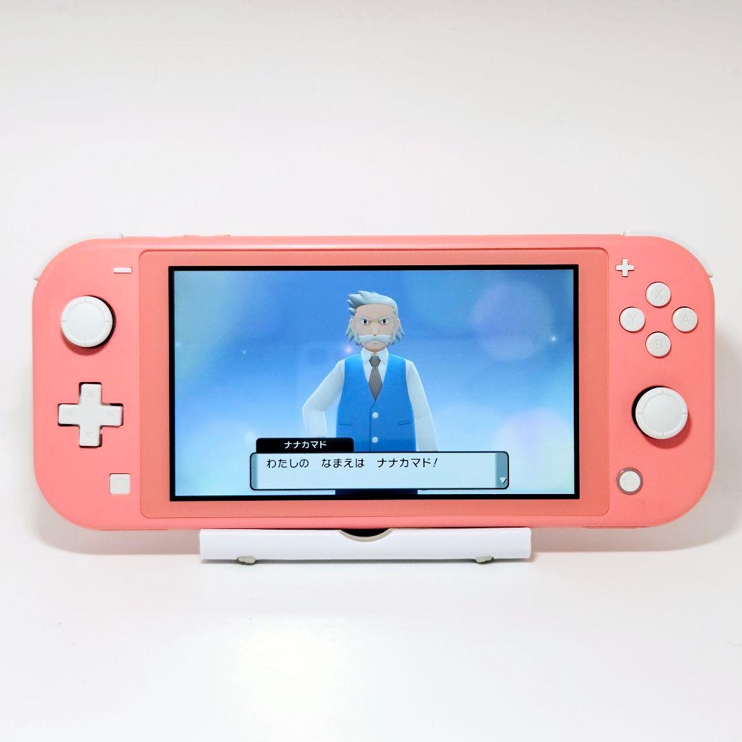 動作品【準美品】Switch lite コーラルピンク 本体 スイッチLite