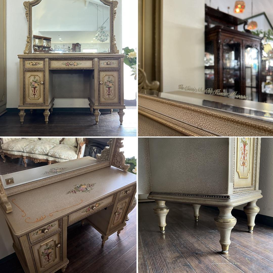 k047r117 フランスミラー ロココ様式の美しいドレッサーセット クラクレ