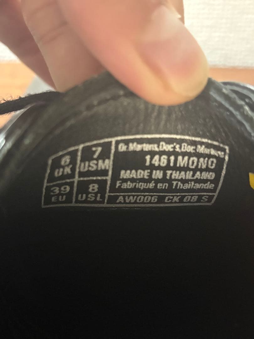 DR.MARTENS ドクターマーチンMONO 3ホールシューズ　uk6