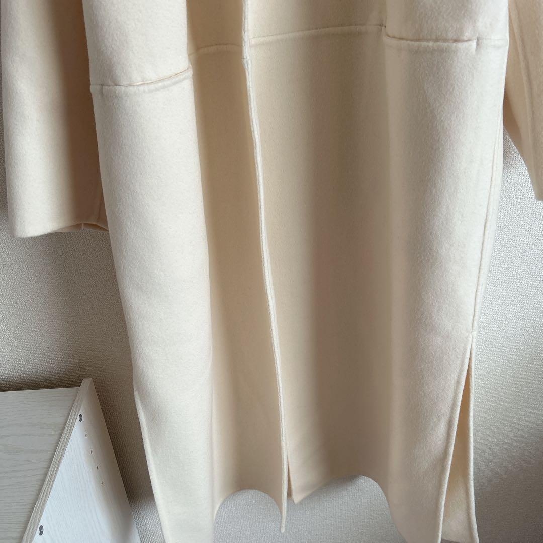 Ivictorian リバーロングノーカラーコート　38