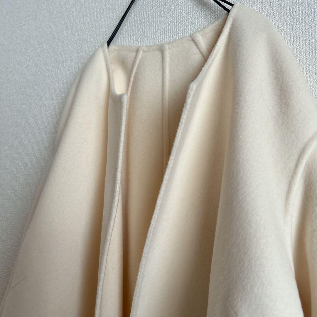 Ivictorian リバーロングノーカラーコート　38