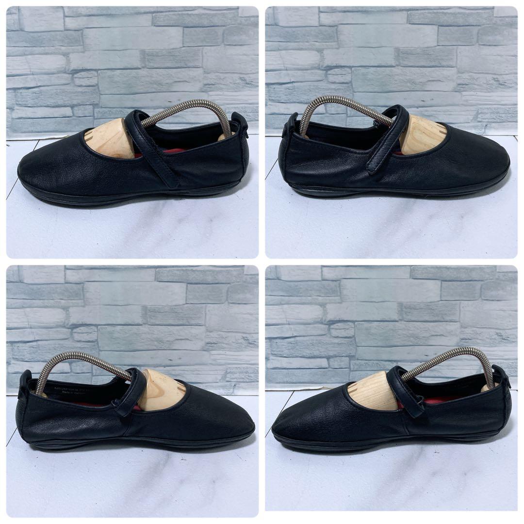 CAMPER ライトニナ ストラップシューズ 本革 軽量 黒 23.5 37