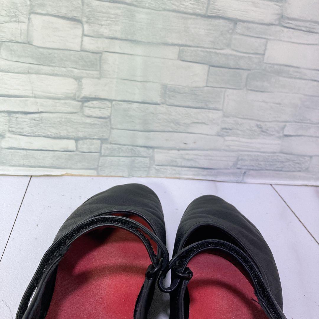 CAMPER ライトニナ ストラップシューズ 本革 軽量 黒 23.5 37