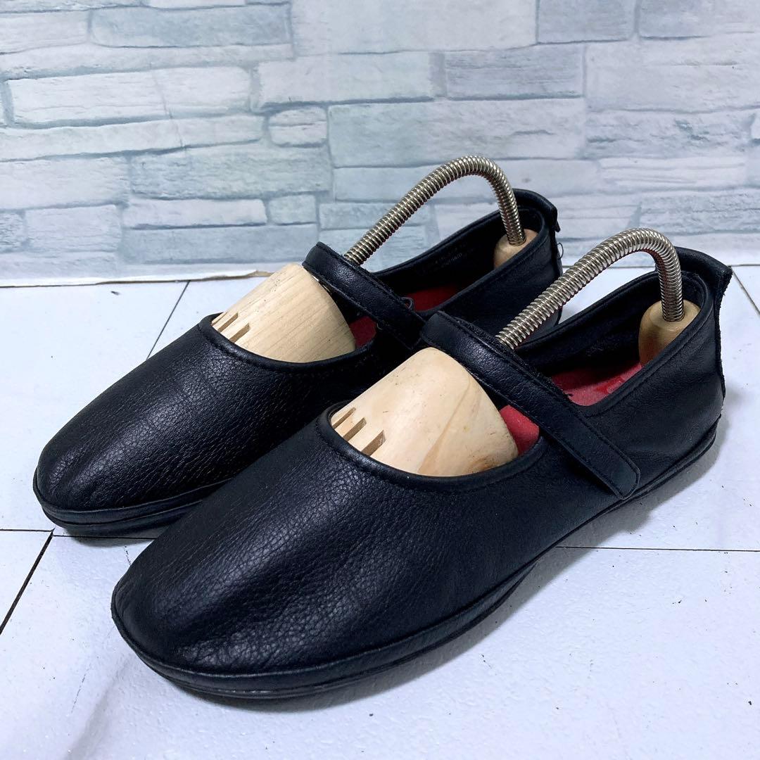 CAMPER ライトニナ ストラップシューズ 本革 軽量 黒 23.5 37