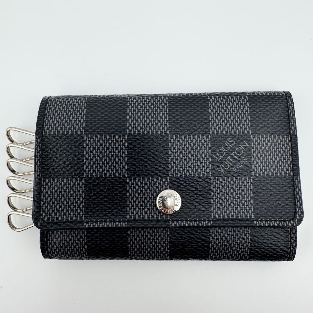 【極美品】ルイヴィトン ミュルティクレ6 キーケース 6連 ダミエ グラフィット