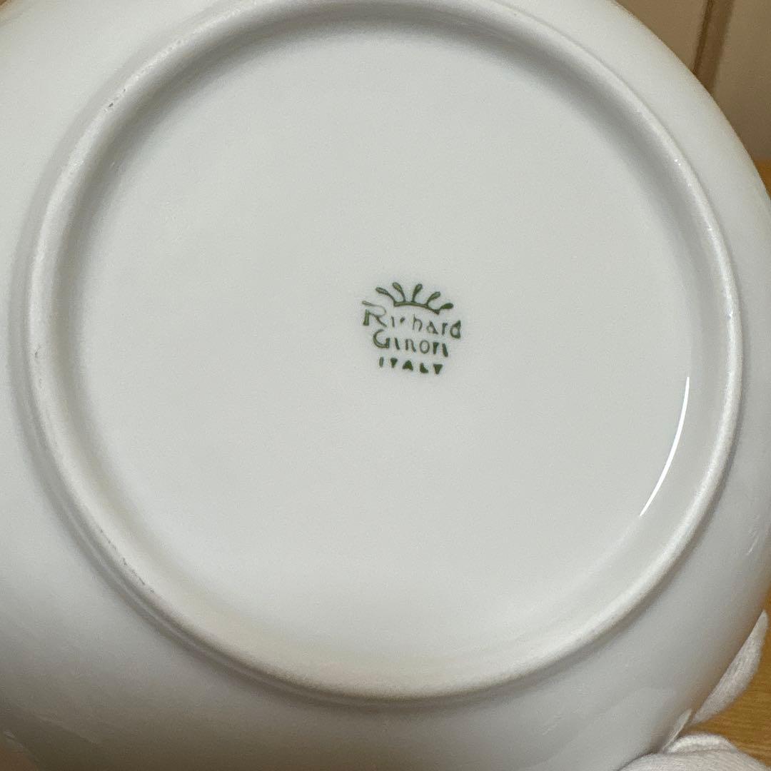 リチャードジノリ　ベッキオホワイト　ディッシュラウンド　6枚セット