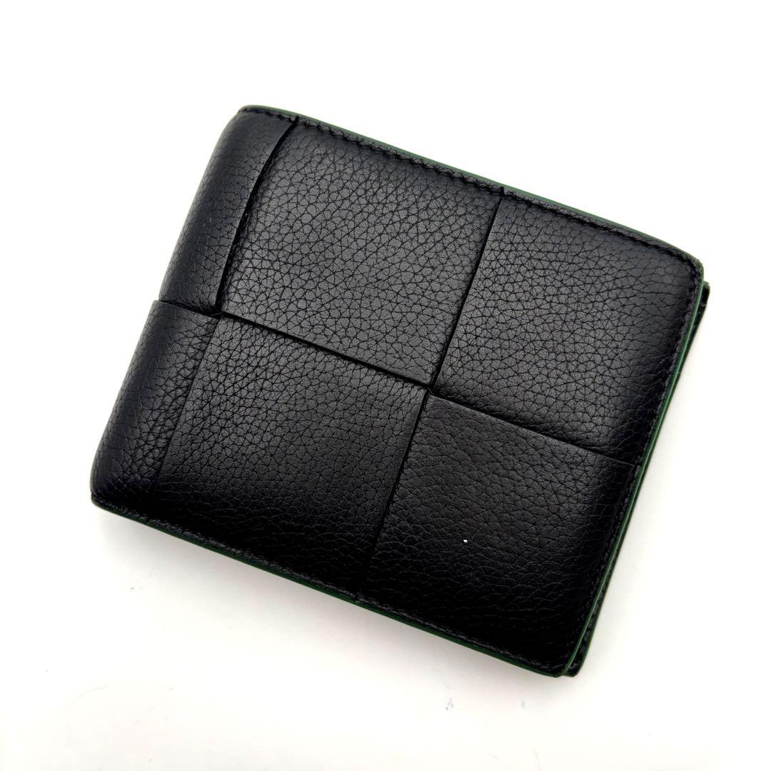 【美品】ボッテガ カセット マキシイントレ パース付き二つ折りウォレット