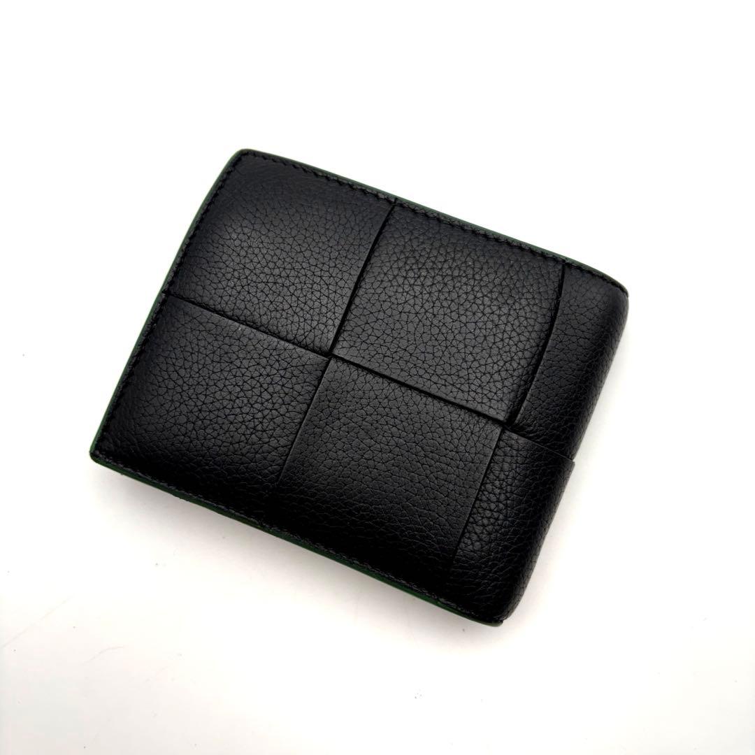 【美品】ボッテガ カセット マキシイントレ パース付き二つ折りウォレット
