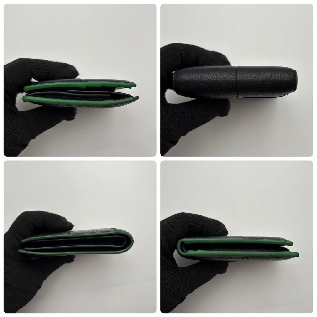 【美品】ボッテガ カセット マキシイントレ パース付き二つ折りウォレット