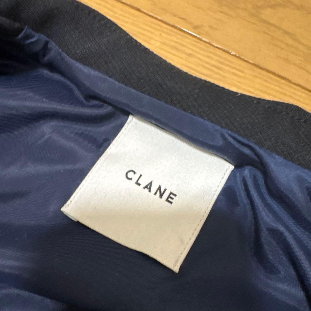 美品クラネバルキースリーブクロップドジャケットclane