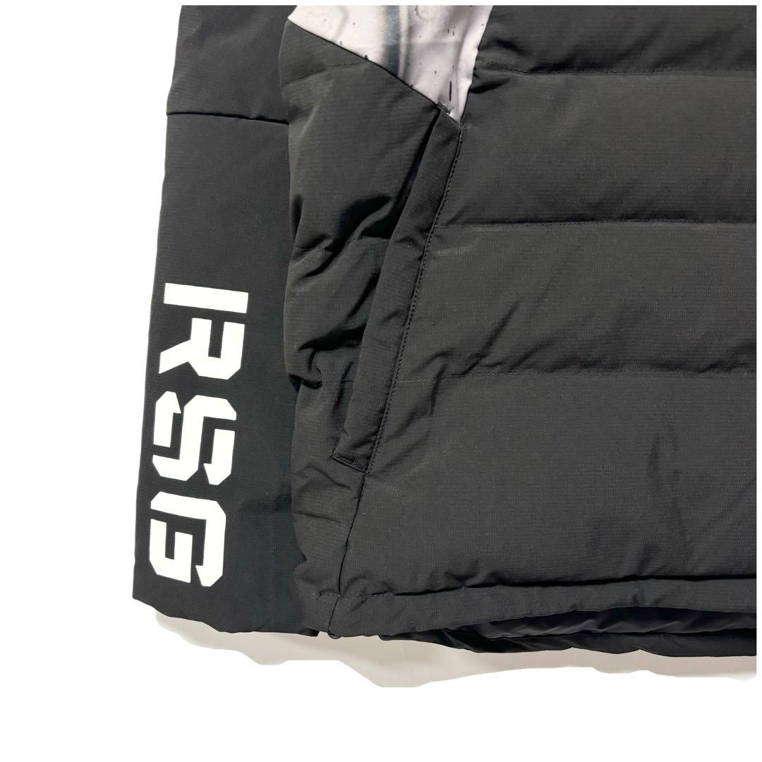 新品 ラッセルノ ゴルフ パデッド ジャケット ペイズリー ブラック 2XL 7