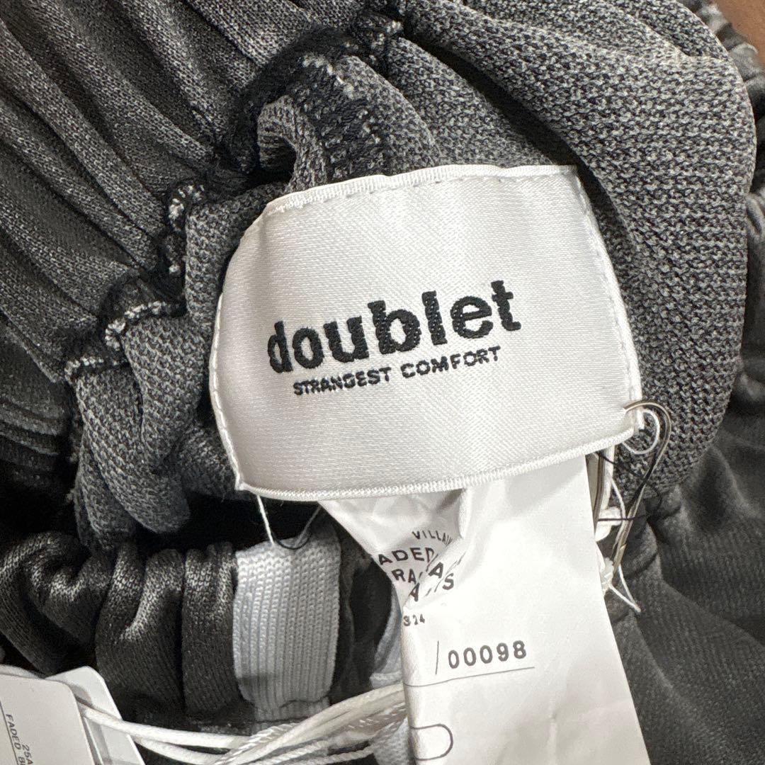 【doublet】トラックパンツ FADED BLACK TRACK PANTS