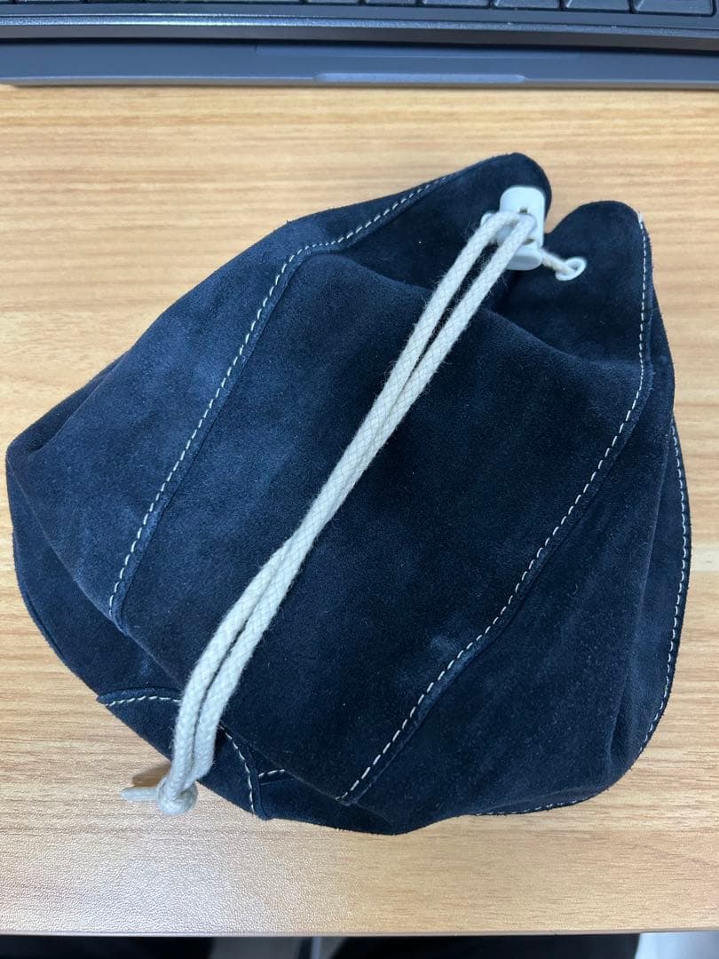 Hender scheme Kinchaku navy 数回使用極美品　巾着